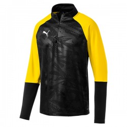 CUP CORE 1/4 Zip Training Jacket - Black/Cyber Yellow